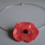 ras de cou coquelicot